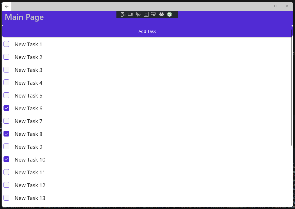 Figure 16. The final result of MainPage