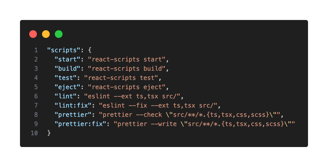 Open package.json